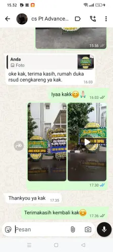 Testimonial Papan Bunga Pernikahan margamekar