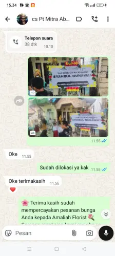 Testimonial Papan Bunga margamekar