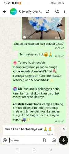 Testimonial Standing Flower margamekar