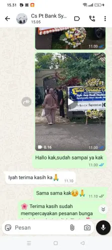 Testimonial Papan Bunga margamekar